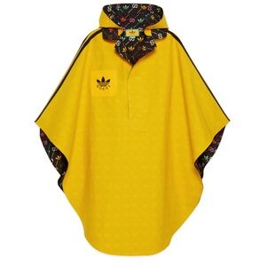 size M - Gucci Adidas Cape Jacket trefoil GG logo reversible hooded